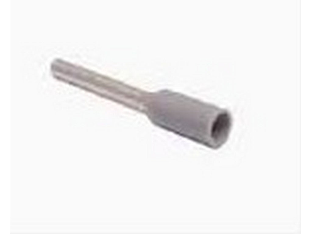 Terminalrør isoleret grå 0,75mm²-L6mm; pose m/500stk.