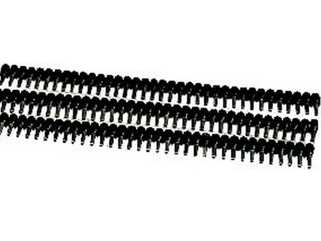 Terminal tube insulated BLACK tape 1.5mm-L8mm: bag w/500pcs.