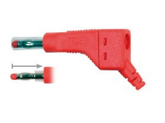 Bananstik 4mm ZGL-410 stablebar rød