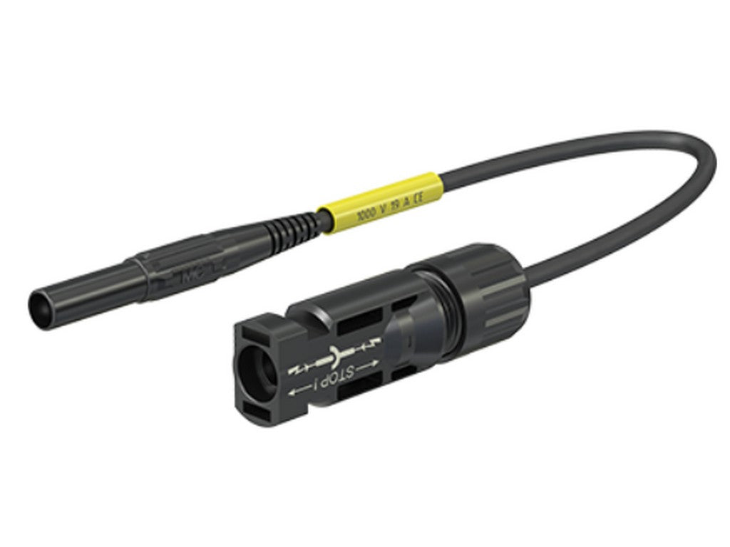 PV-prøveled. AMLS4/150 sort MC4 stik  /Ø4mm bananstik