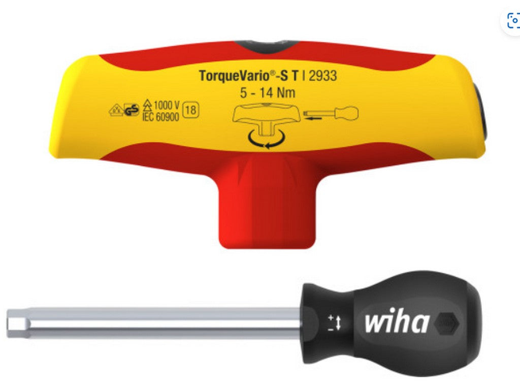 Wiha T-torque wrench 5-14Nm 1000V insulated