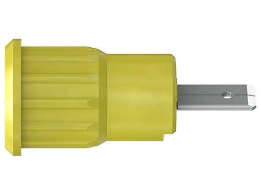 Bøsning SEB4-F/A fornikl.  gul CAT III 1000V 24A