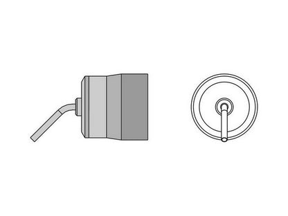 Varmluftsdyse TNRB 17 runddyse 1,7 mm x 45° F WTHA