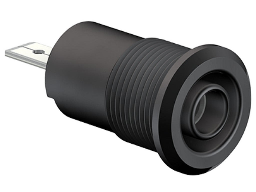 Bøsning BI-SLB4-F/A 4 mm, sort