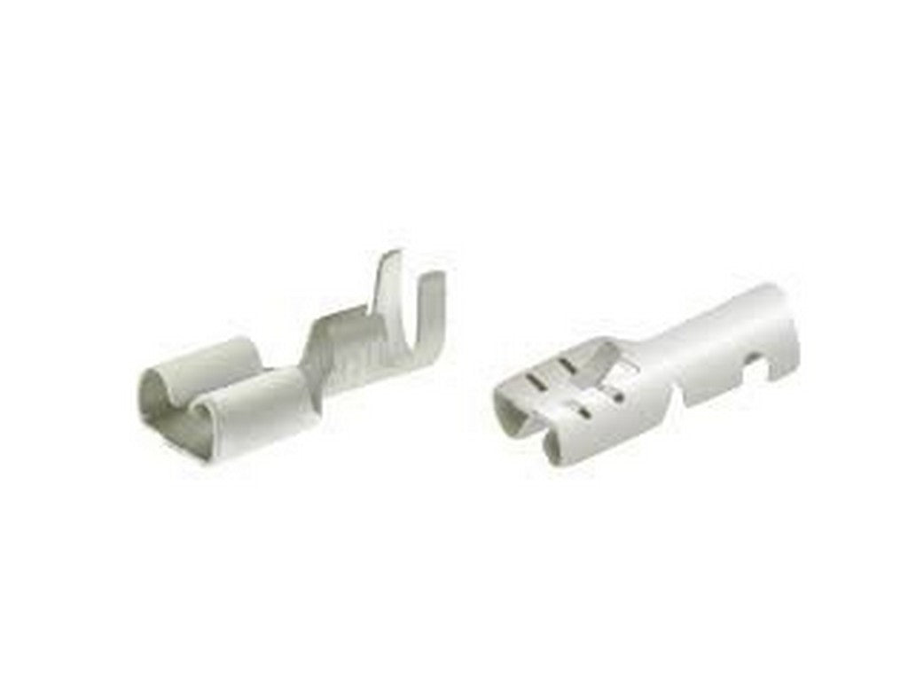 Fladstik hun uisol. m/låsetap 4,8x0,8mm 0,5-1,5mm2 DIN46340