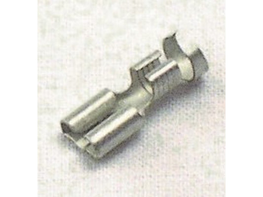 Female flat connector uninsulated w/locking pin 6.3x0.8mm - 4-6mm