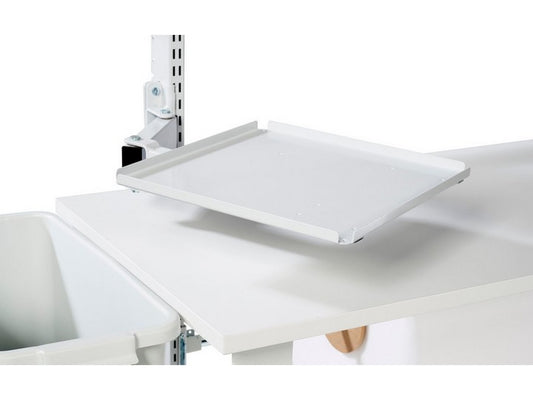 Laptop / printer shelf with arm