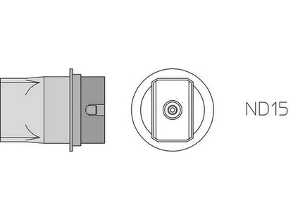 Hot air nozzle 19x12mm ND15