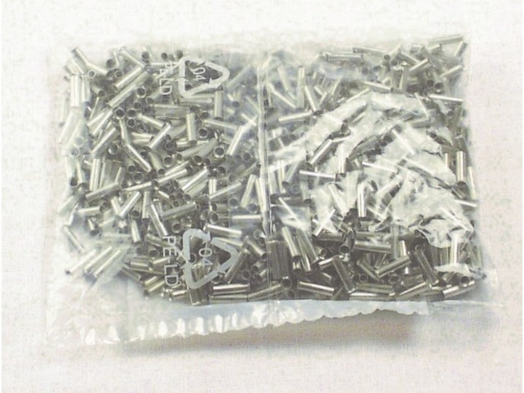 Terminal tube uninsulated 2.5mm-L10mm; bag w/1000pcs.