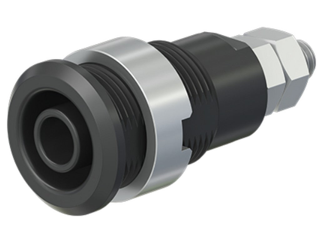 Bøsning SLB4-GK/N forniklet sort CATIII 1000V/CATIV 600V 32A