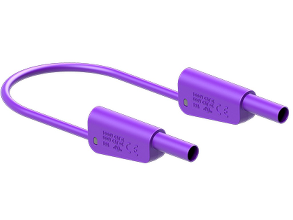 Prøveledning SLK4N-F25 PVC 50cm Violet 1000V CATII/ 600V CATIII 32A