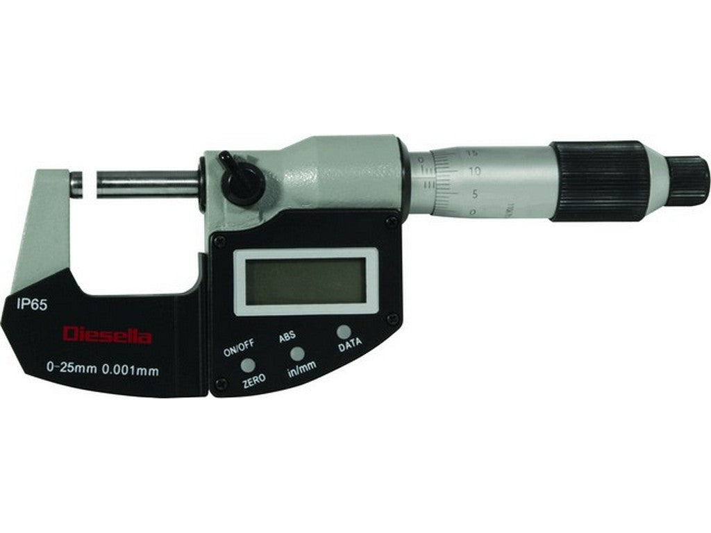 Digital Mikrometerskrue 0-25mm; IP65
