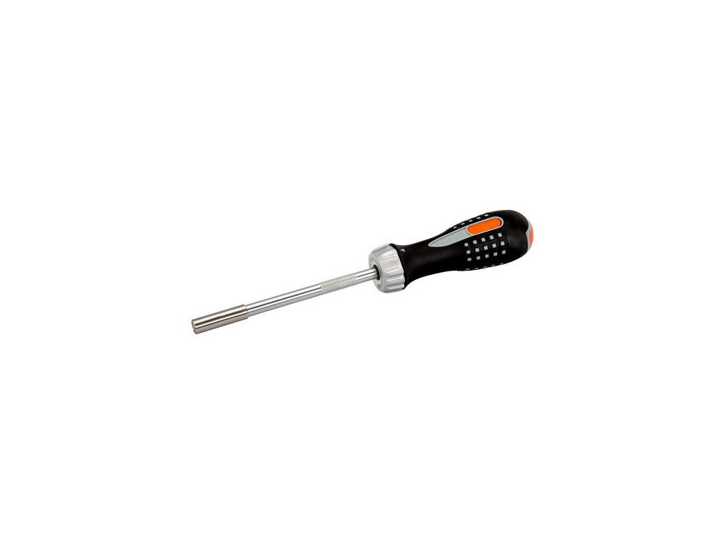 Ratchet screwdriver with bit magazine