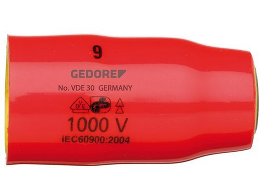 Gedore socket 3/8 1000V insulated SW11mm w/internal hexagon