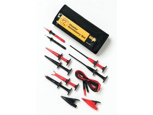 Test lead set complete with probes, alligator clips etc.