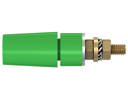 Socket SAB4-G gold-plated green CAT II 600V 32A