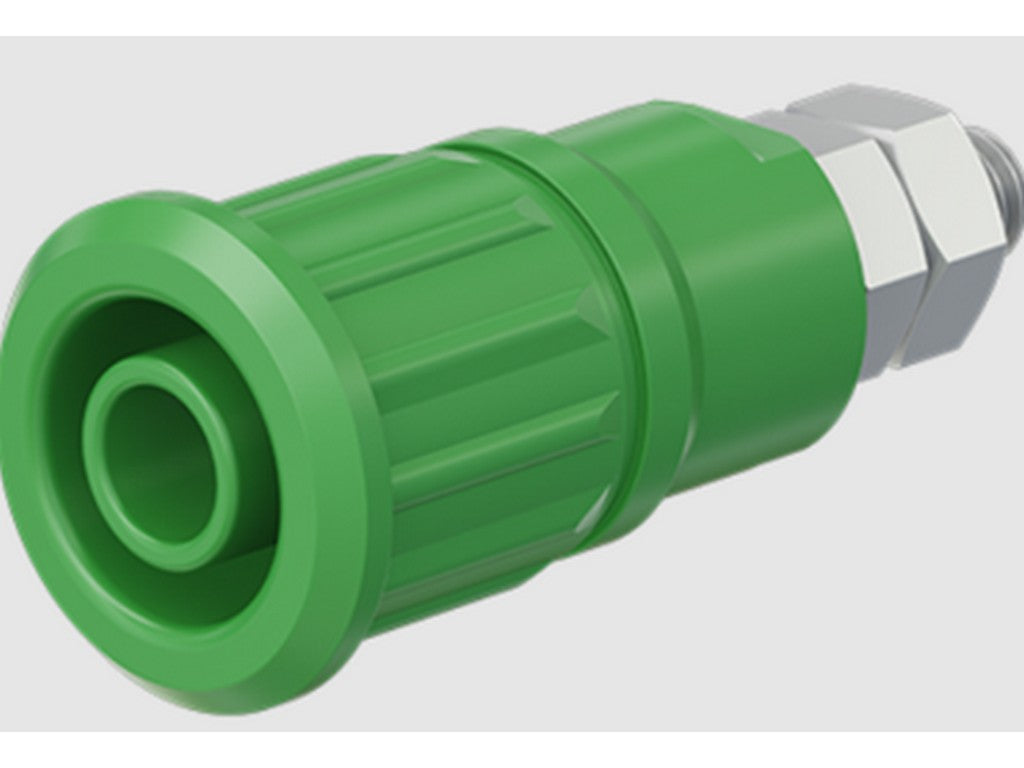 Bøsning SEB4-GK/N forniklet GRØN CATIII 1000V/CATIV 600V 32A