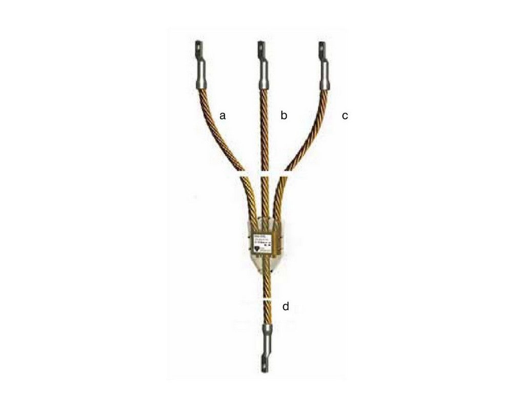 Kortslutningskæde 35mm² A=600, B=550, C=600, D=3000mm