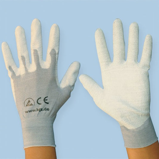 Handsker PU coated ESD str. S