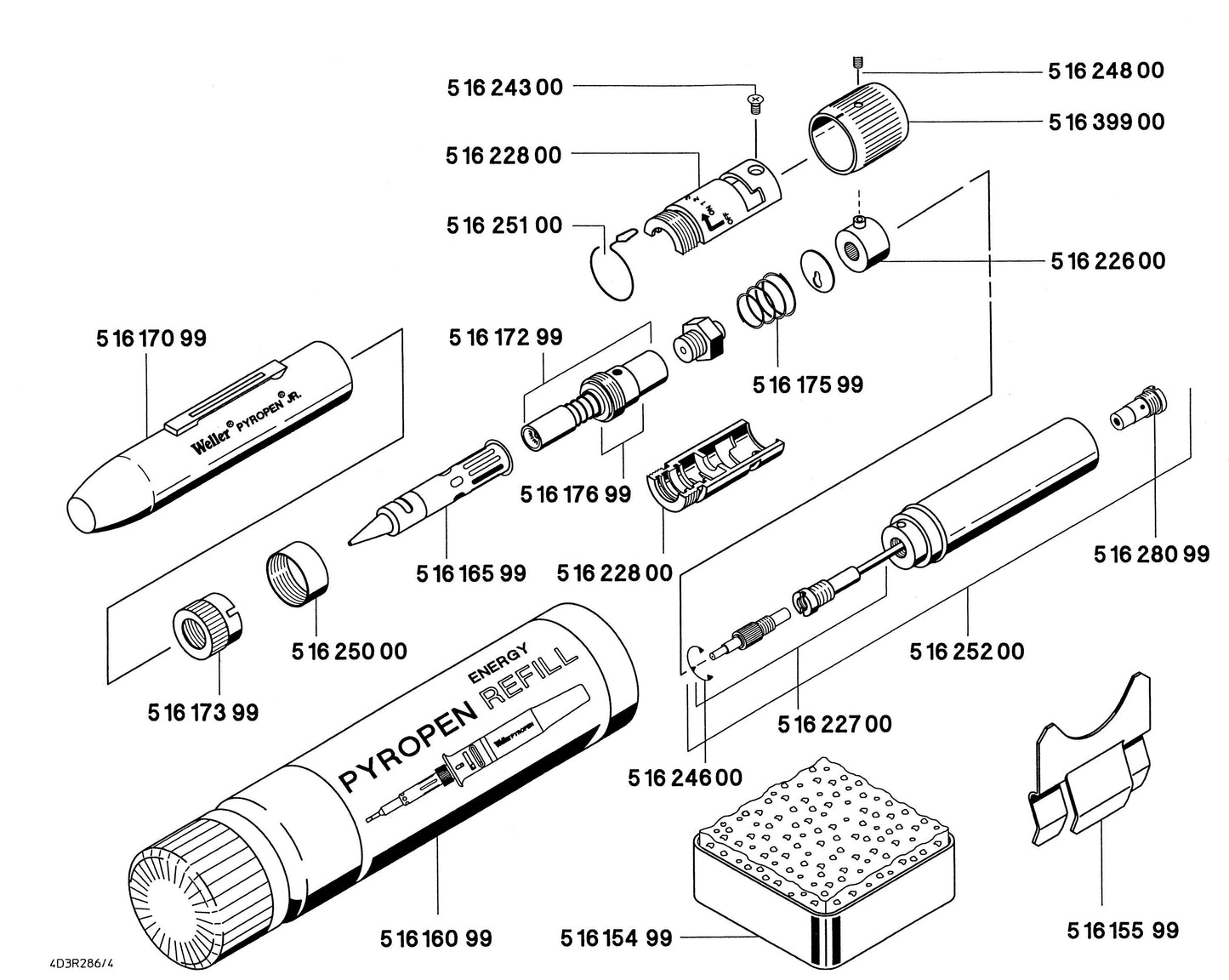 Gasloddekolbe UT-50 pyropen jr.WP2