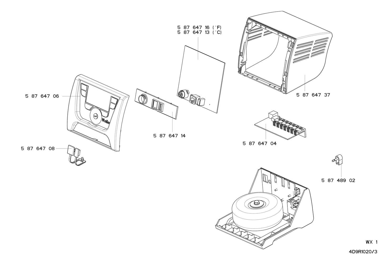 WX 1012 Loddestation med WXP65 230V