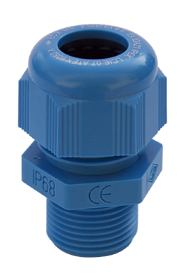 Kabelforskruning polyamid EX-e Blå; M12; 4-6,5mm