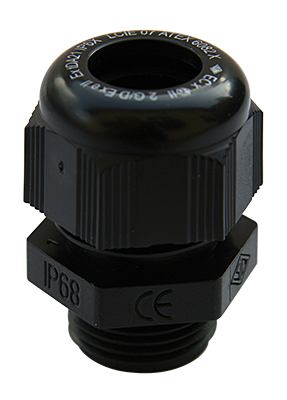 Cable gland polyamide black M16; Ø2.8-8mm