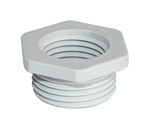 Reduktionsring polyamid grå M40-M32