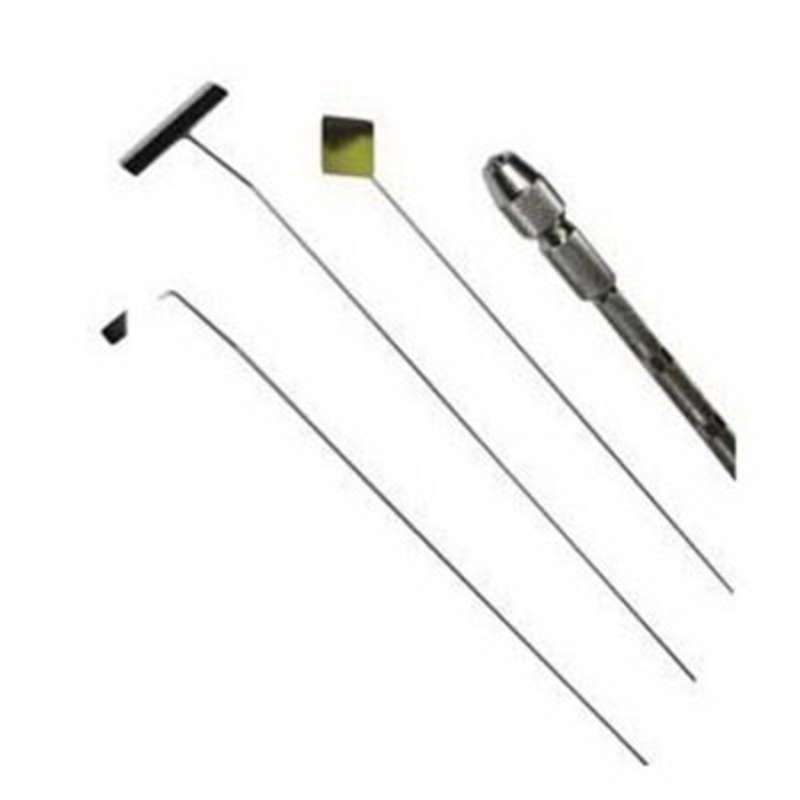 Spejl ruderformet til inspek. under komponenter 45° vinkel stainless steel