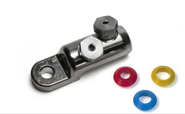 Cembre cable lug w/break-off bolt 50-240mm2 Ø12mm f/CU and ALU cable max 52kV