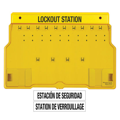 MasterLock LockOut station f/10 padlocks (order separately)