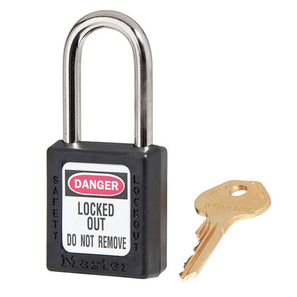 MasterLock Zenex hængelås COMPOSIT SORT Key different/key retaining - 38x38mm m/metalbøjle Ø6mm