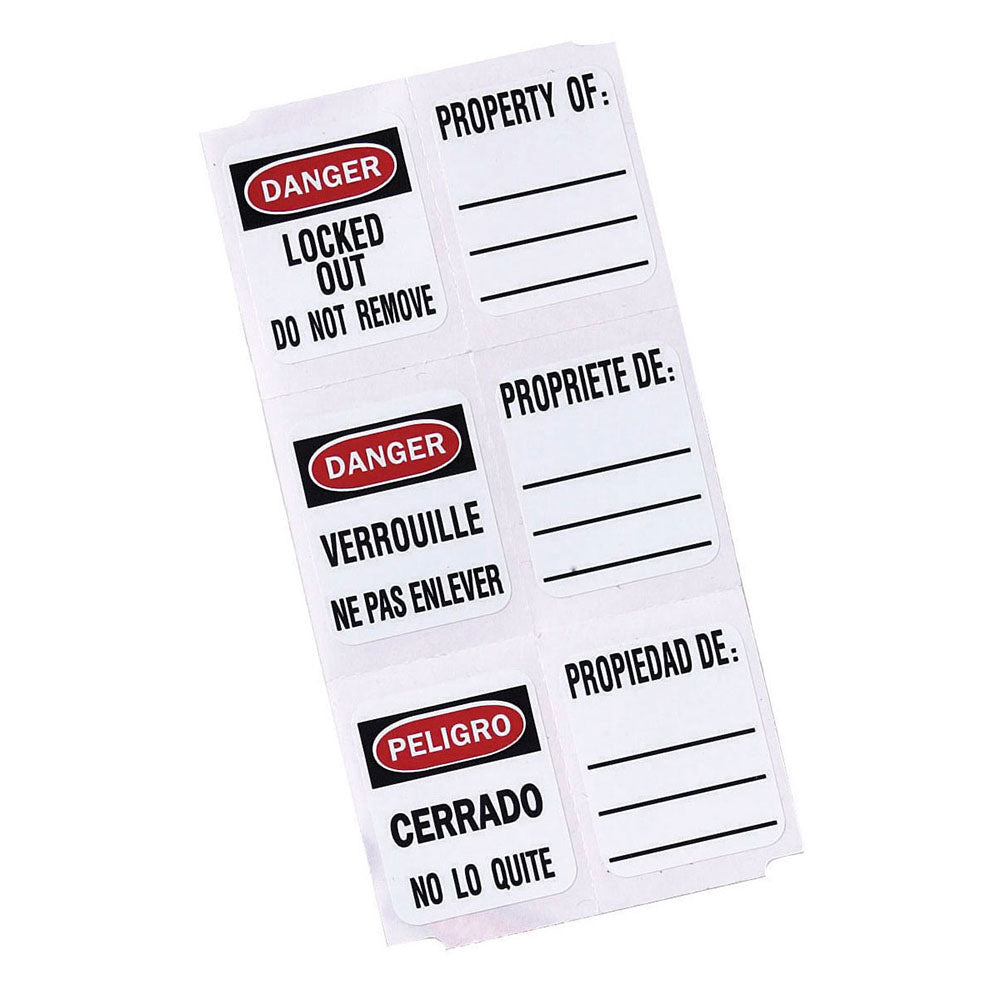 MasterLock Label for padlock