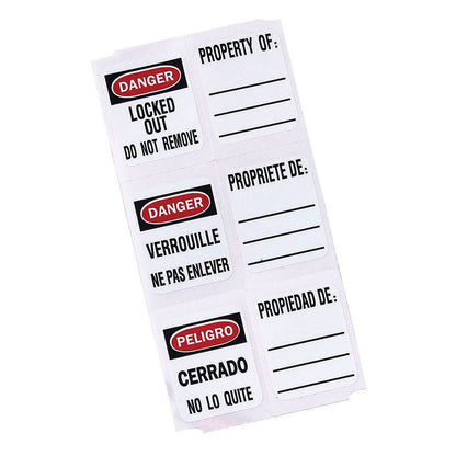 MasterLock Label for padlock