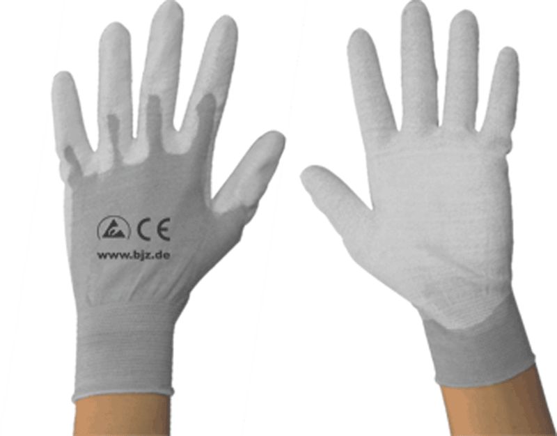 Handsker PU coated ESD str. XS