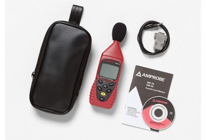 Støj-måler Amprobe SM-20A med taske, kabler og software disk