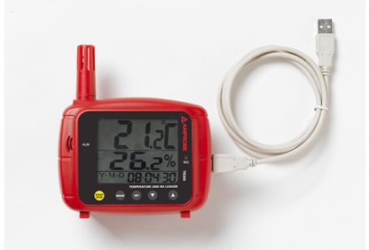 Data logger for temperature and humidity -20 to +70°C / 0-100% RH