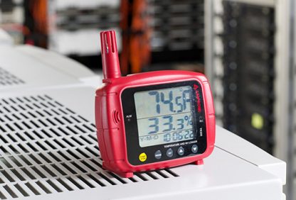 Data logger for temperature and humidity -20 to +70°C / 0-100% RH