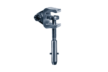 Universal jordings klemme f/Ø20mm + Ø25mm  med håndtag