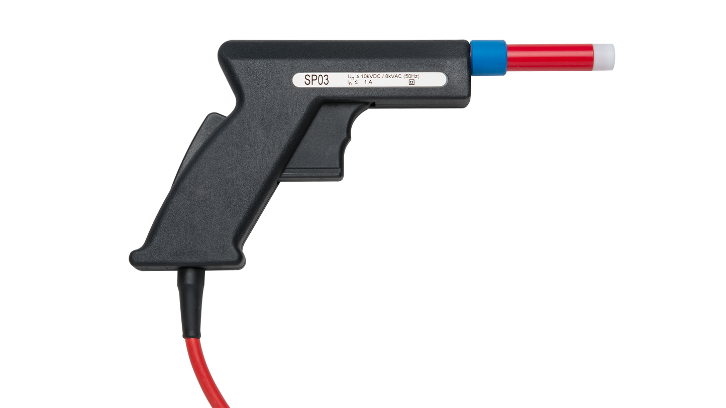 Test pistol m/3m kabel incl. start switch max 8000V AC/10000V DC