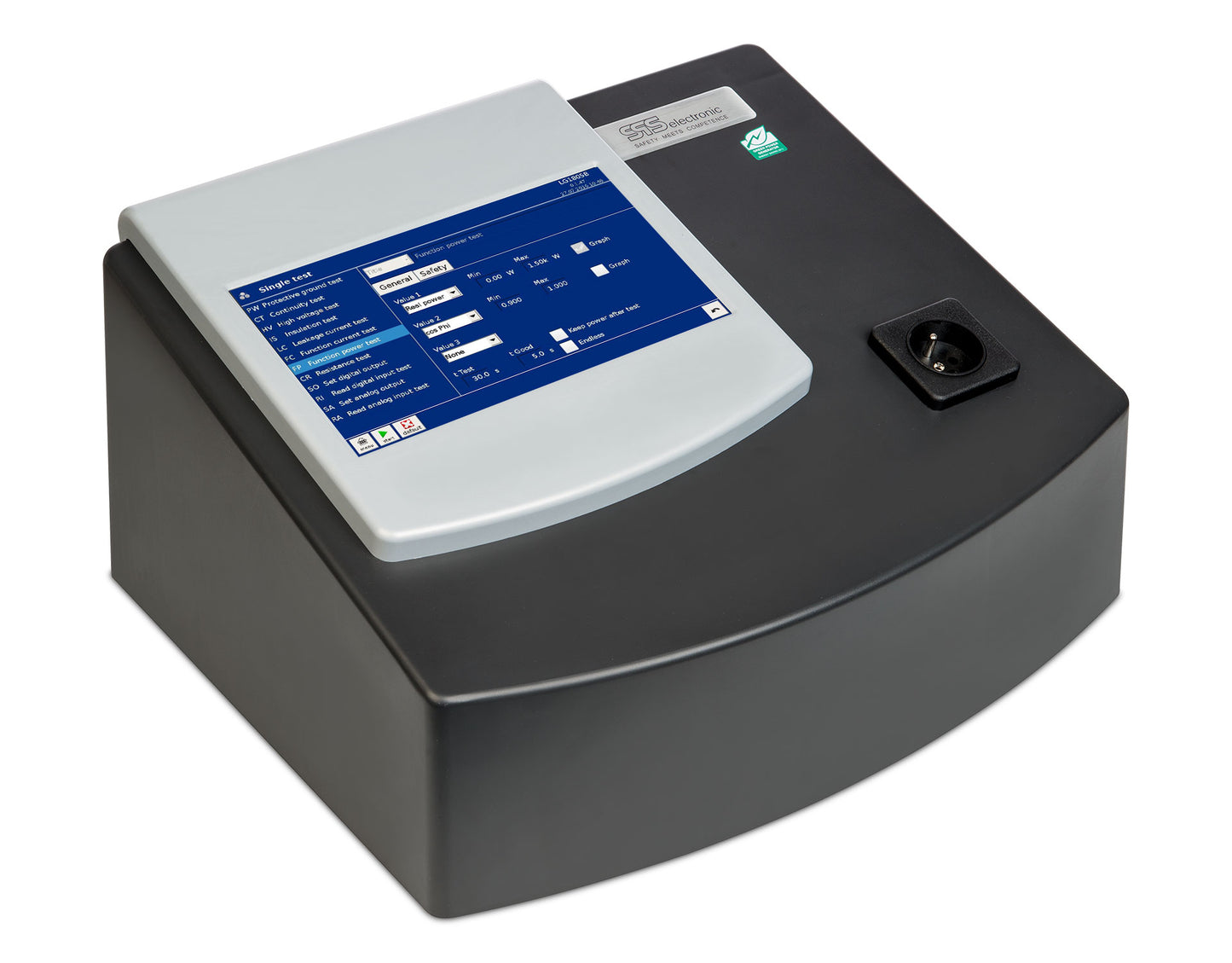 Safety tester according to EN50191 - 0.1-5.5kV 0-3mA AC/0.1-6kV 0-10mA DC W/10.1 touch display