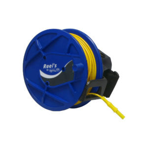 PRO Hand Reel 30 meters PVC 0,75mm² Black w/2 socket + 1 plug Ø4mm