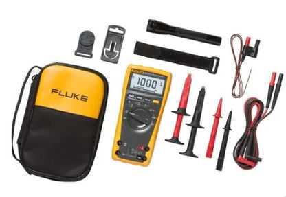 Fluke-179 kit med multimeter, testledninger, tilbehør og blød taske
