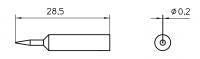 Loddespids XNT1S 0,2mm