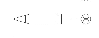 XH B CHISEL TIP 2.4X0.8 MM