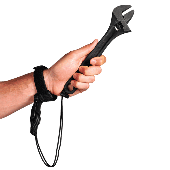 Tool Stop with wrist strap velcro closure