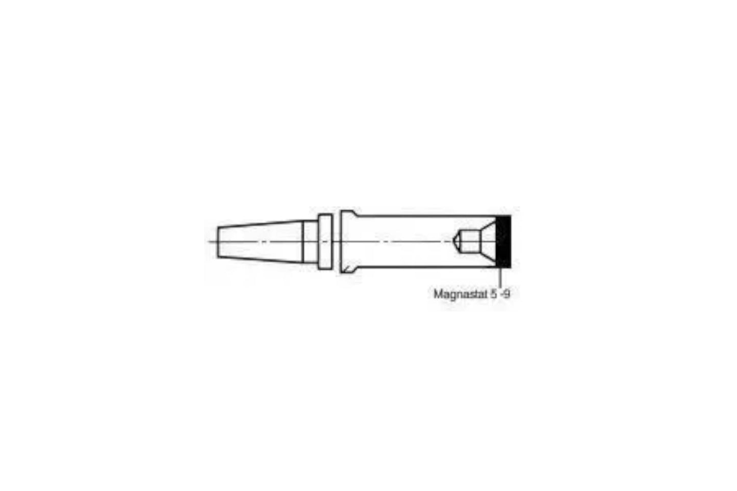 Diagram af PT8-LT adapter med Magnastat 5-9 markering