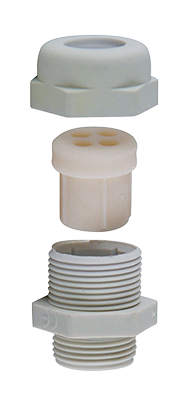 Cable gland MULTI PA M20 5xØ5mm grey