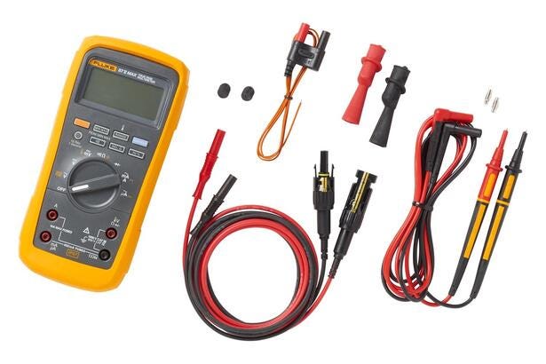 Fluke 87V MAX DMM with MC4 Test Lead Set
