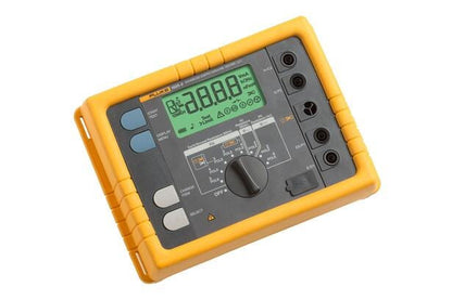 Fluke 1625-2 GEO Advanc jordmodstandstester set oppefra med betjeningsknapper og digitalt display.